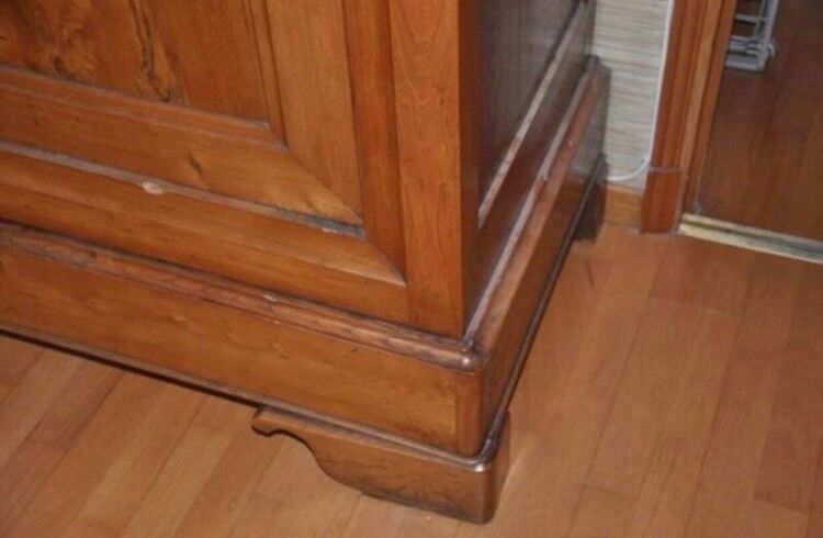 Antique solid oak wardrobe