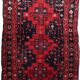 Handmade antique Persian Hamadan rug 142cm x 205cm, 1930s