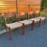 4 Niels Otto Møller chairs model 71