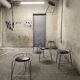 6 silver moon stools by Pascal Mourgue for Fermob 1985