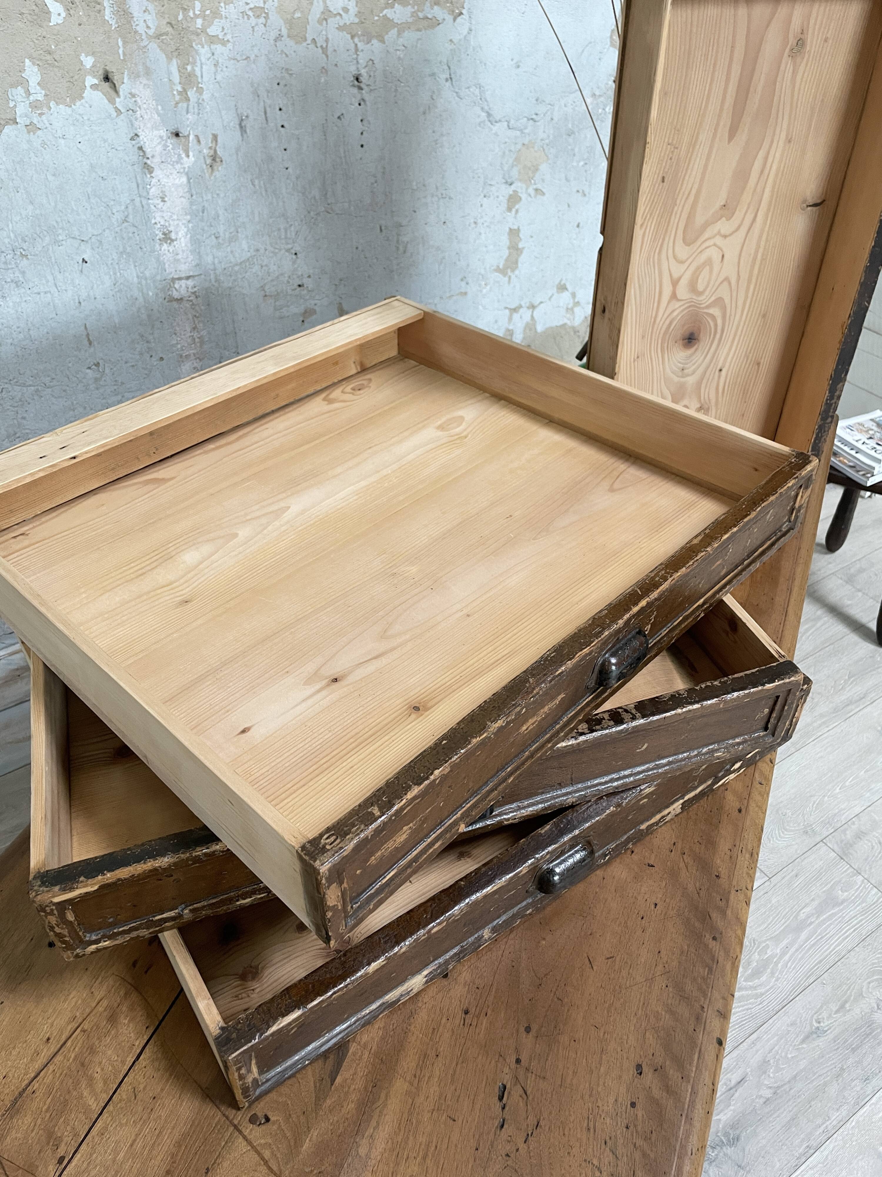 Double-sided trade counter with drawers, circa 1900