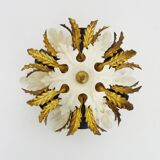 Applique ou plafonnier de Banci Firenze à 6 feux, Italie, années 1950