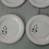 4 plates to ancient dessert Salins model Gigi