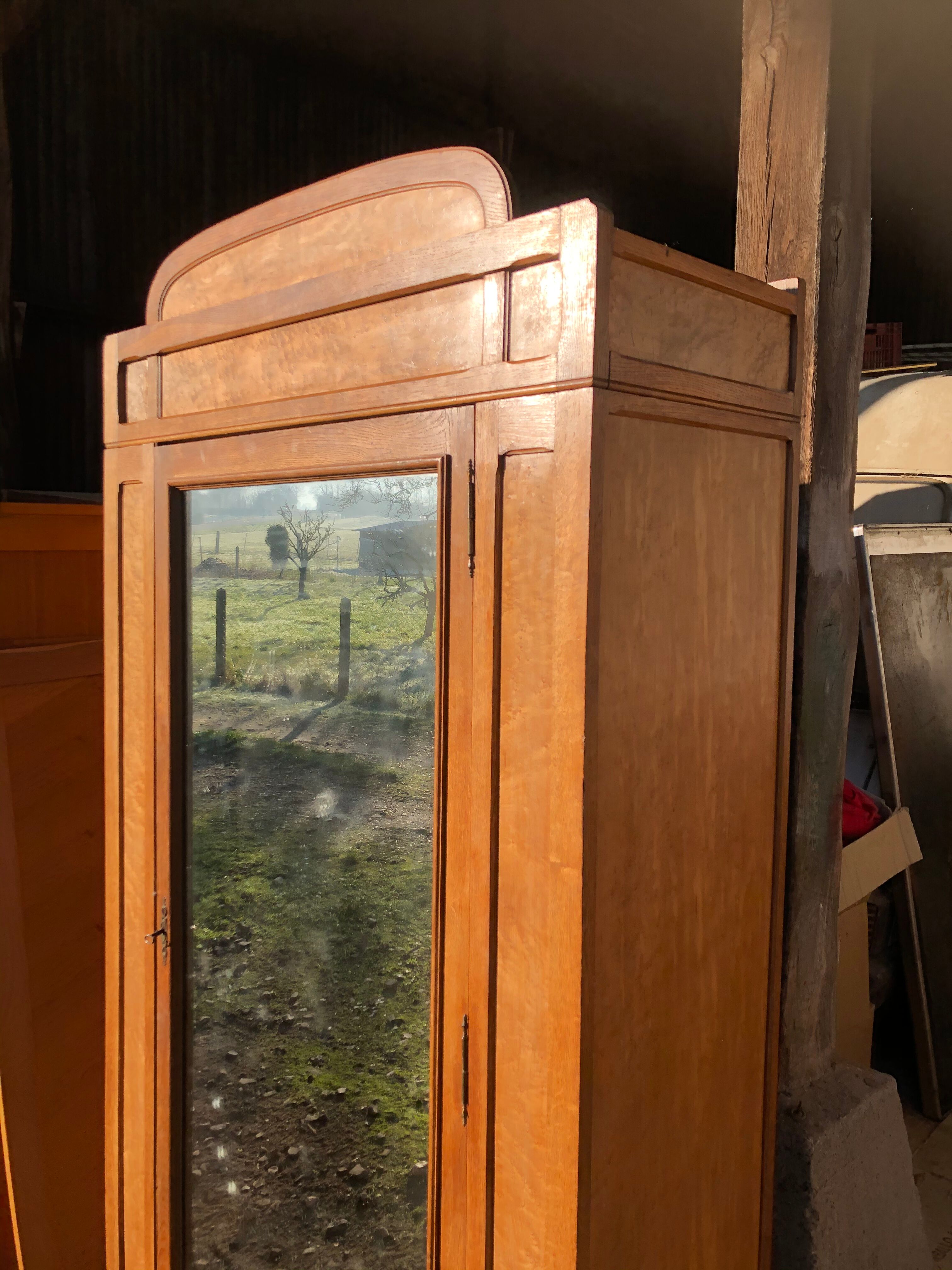 Walnut bramble ice cabinet 1950
