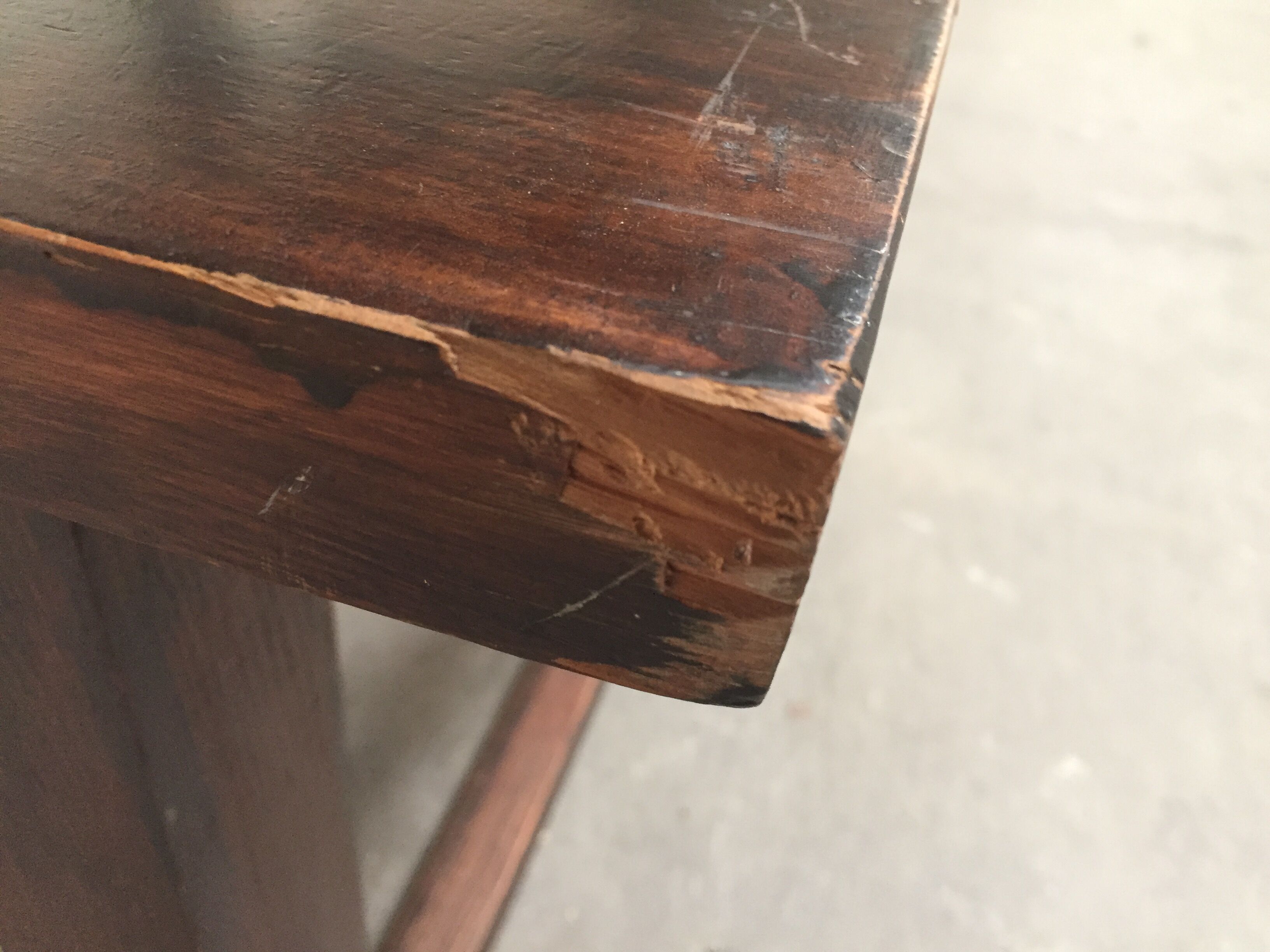 Old fir farmhouse table