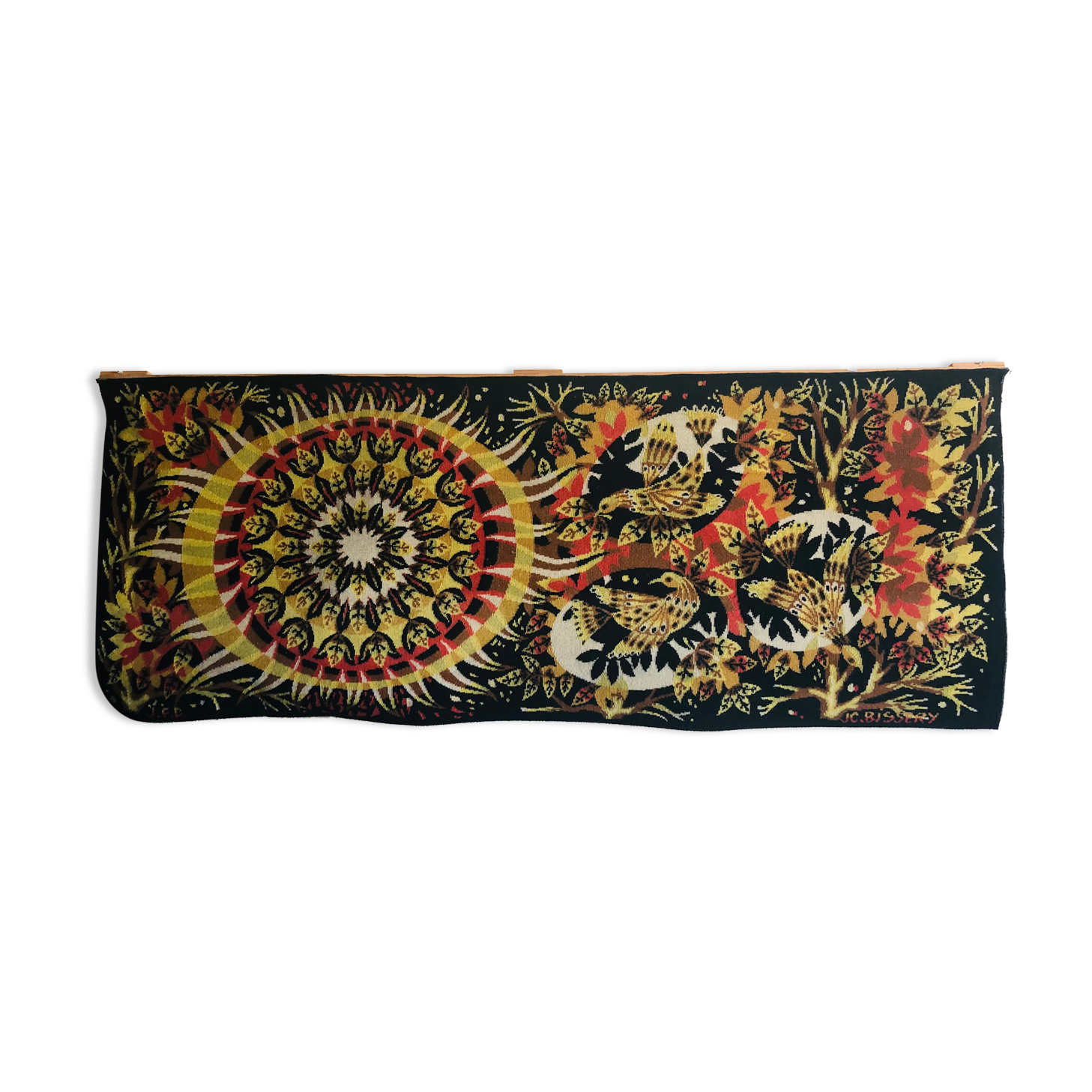 Aubusson tapestry "Aurore" by Jean Claude Bissery