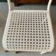 Series of 3 perforated metal chairs