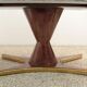 Table in rosewood and marble by Vittorio Dassi for Mobili Moderni Lissone, 1950