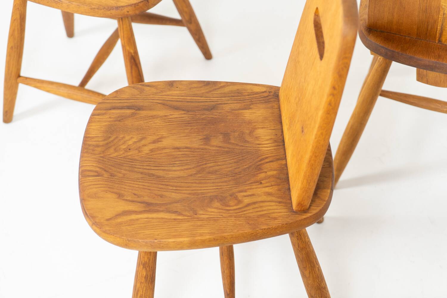 Ensemble de six rares chaises à repas « Pirtti » par Eero Aarnio pour Laukaan Puu