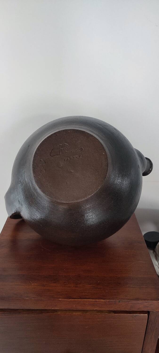 Jean Dubost glazed stoneware teapot