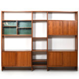 Ry100 Wall System in Teak by Hans J. Wegner for Ry Møbler