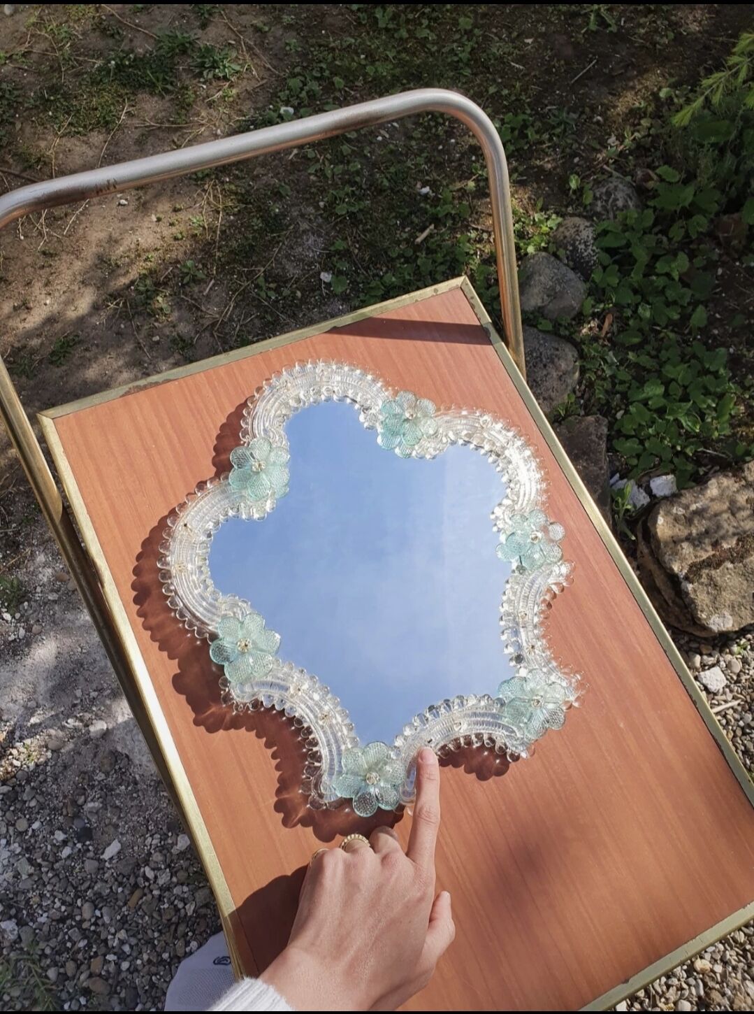 Venetian Murano glass mirror