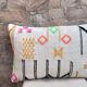 Handmade cushion cover in Berber wool: Moroccan Kilim cushion