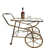 Hollywodd Regency / Neo-classical Serving or drinks trolley, Italy 1950s
