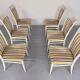 6 chaises design thonet gebruder laquage craquelé années 80 vintage