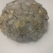Lot de 2 appliques/plafonniers en verre de Murano par Seguso années 1960