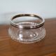Glass cup and silver frame