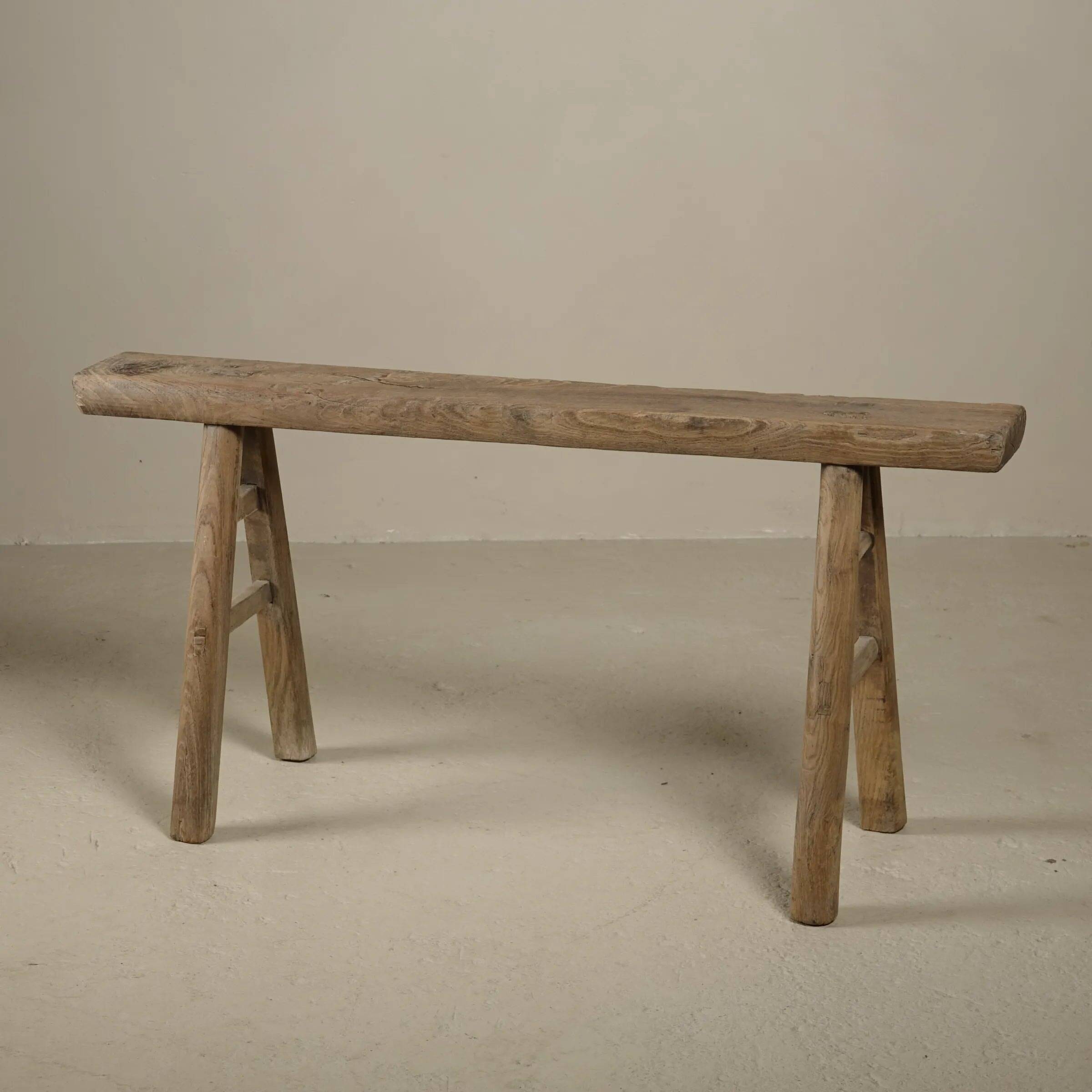 Yun - Antique Chinese Elm Bench No. 3