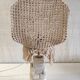 Table lamp statuette in limestone - mid 20th century
