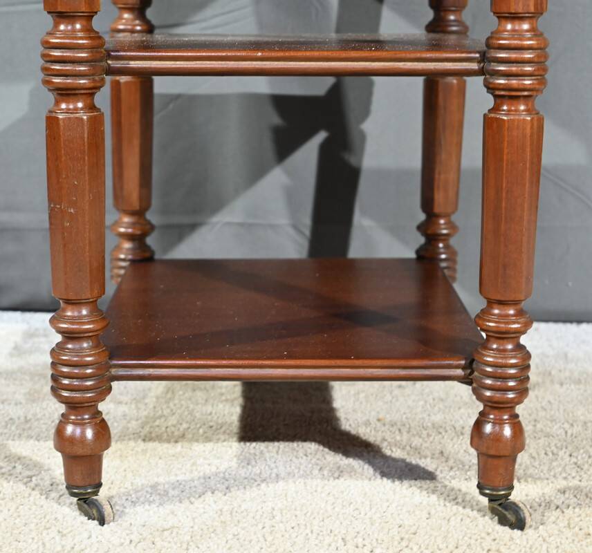 Small mahogany shuttered table, maison lemarchand, a. lemoine – mid-19th century