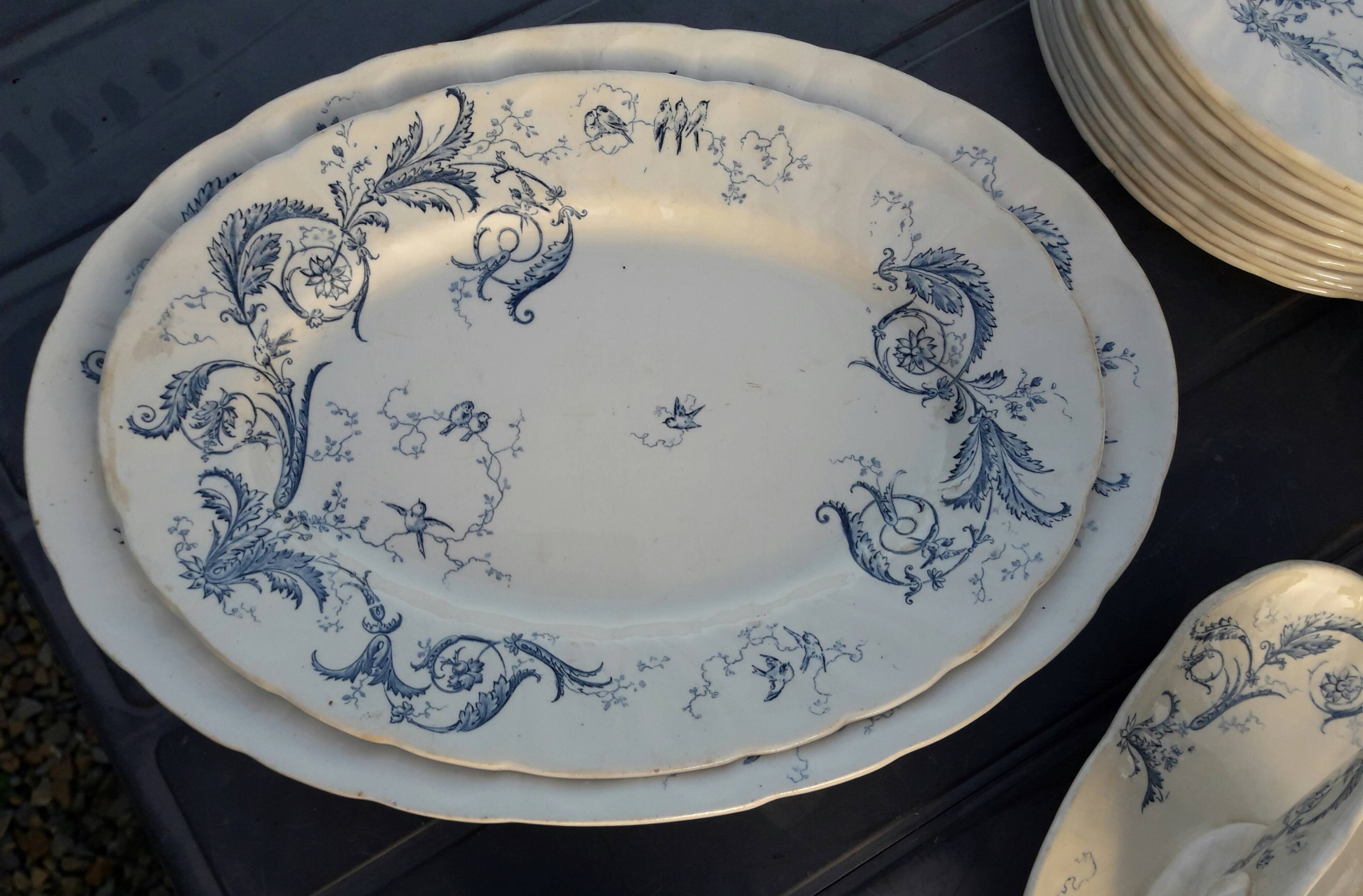 Service De Table 16 Pièces Faïence Bleu Kuban Farfor – Style Country – Neuf