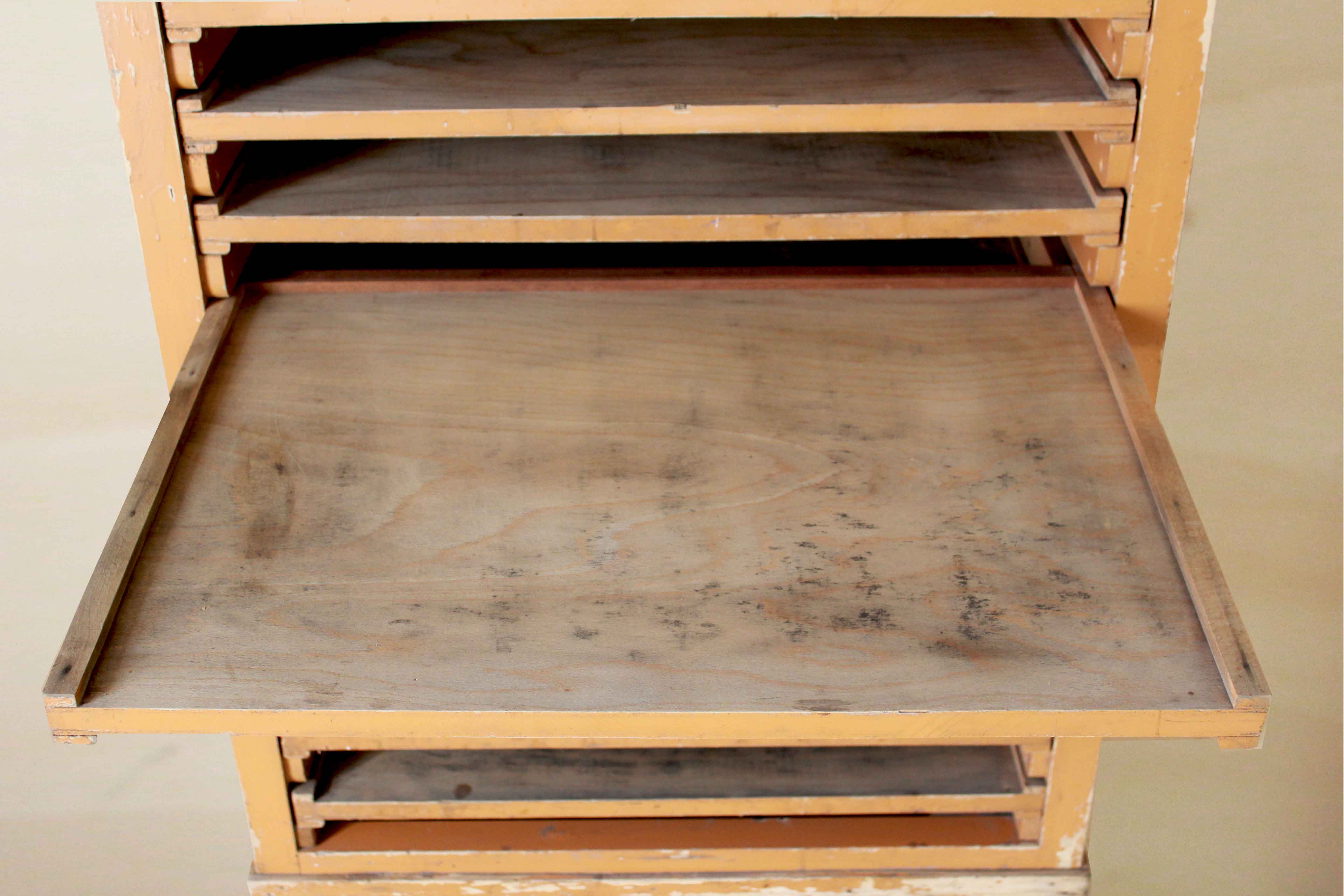 1940s vintage wood chest of drawers