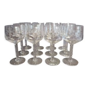 12 verres à eau, art