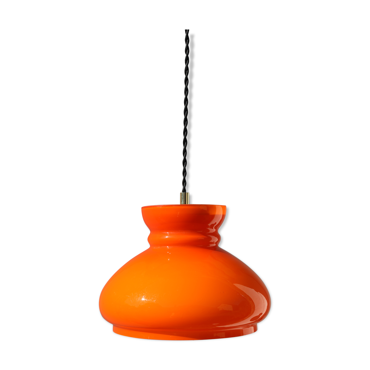 Suspension in orange opaline