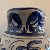 Domingo Punter blue ceramic pitcher, Teruel, 1960