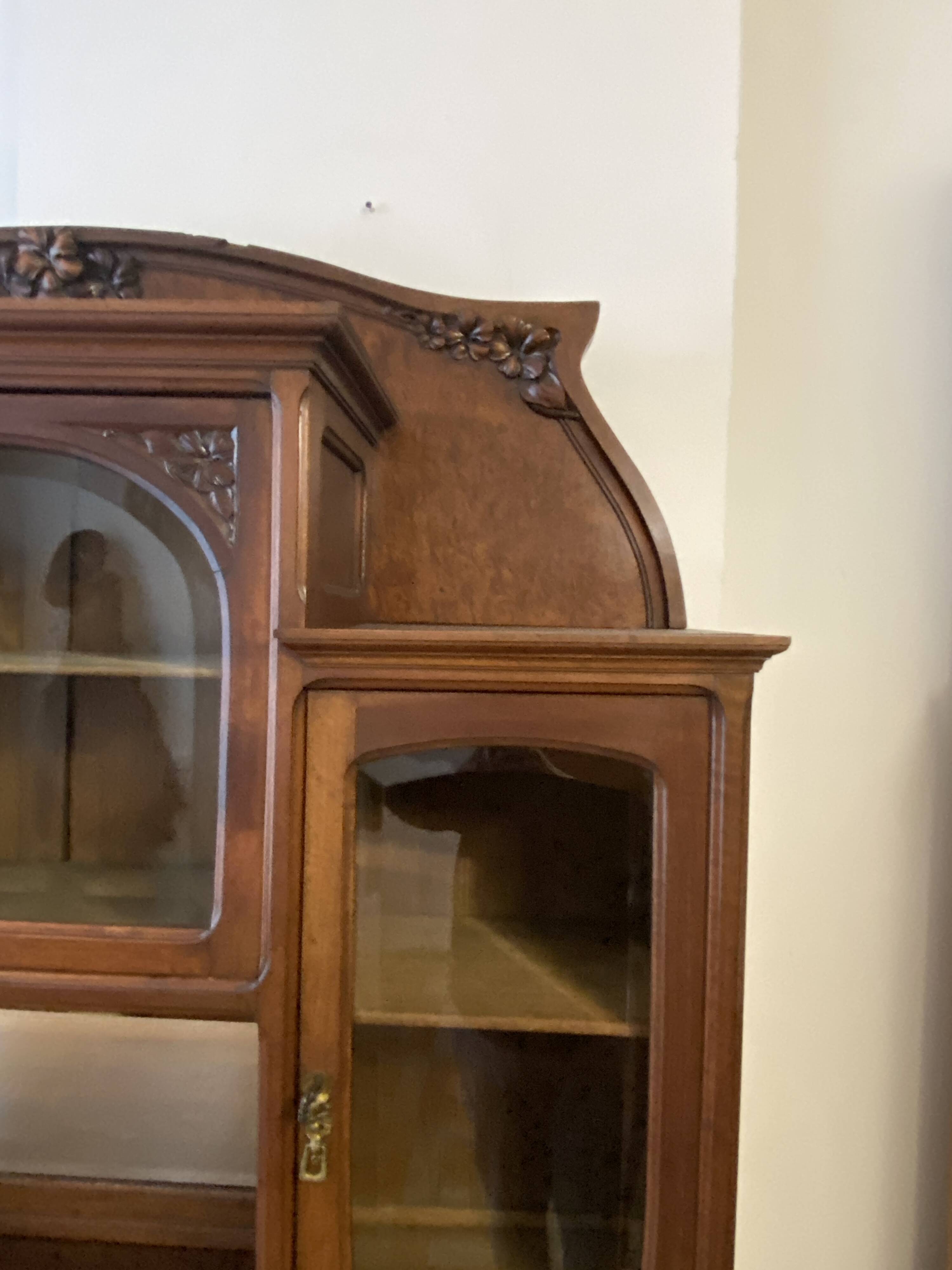 Mahogany china cabinet