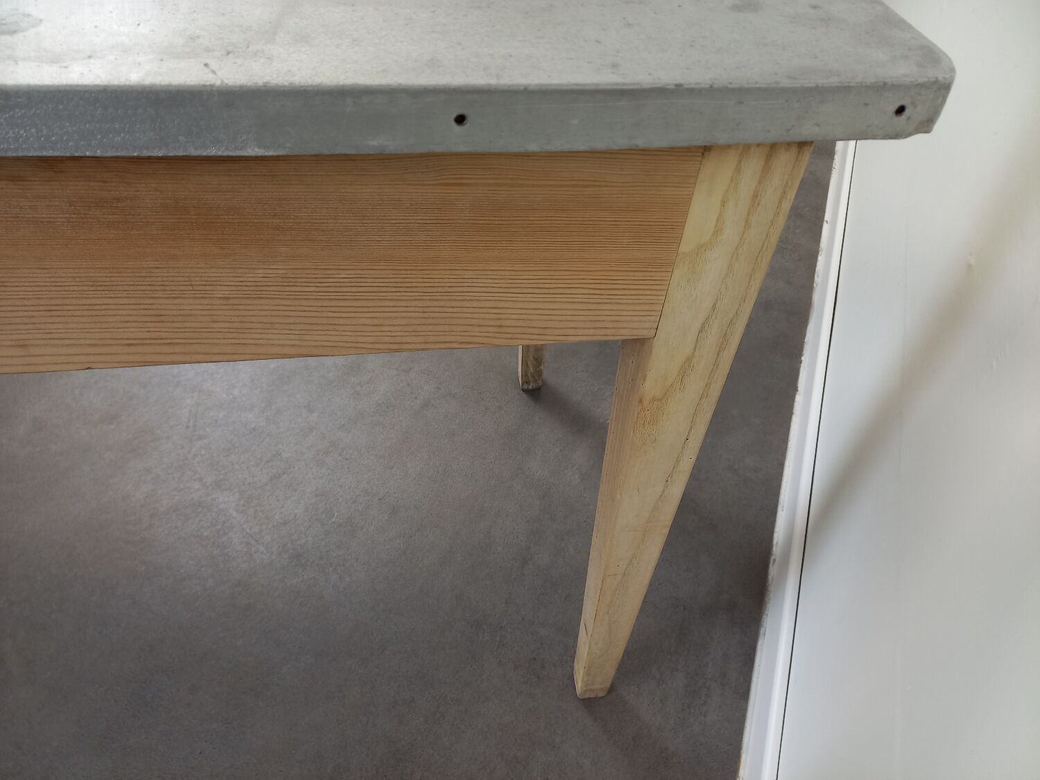 Bistro table zinc tray 185 cm