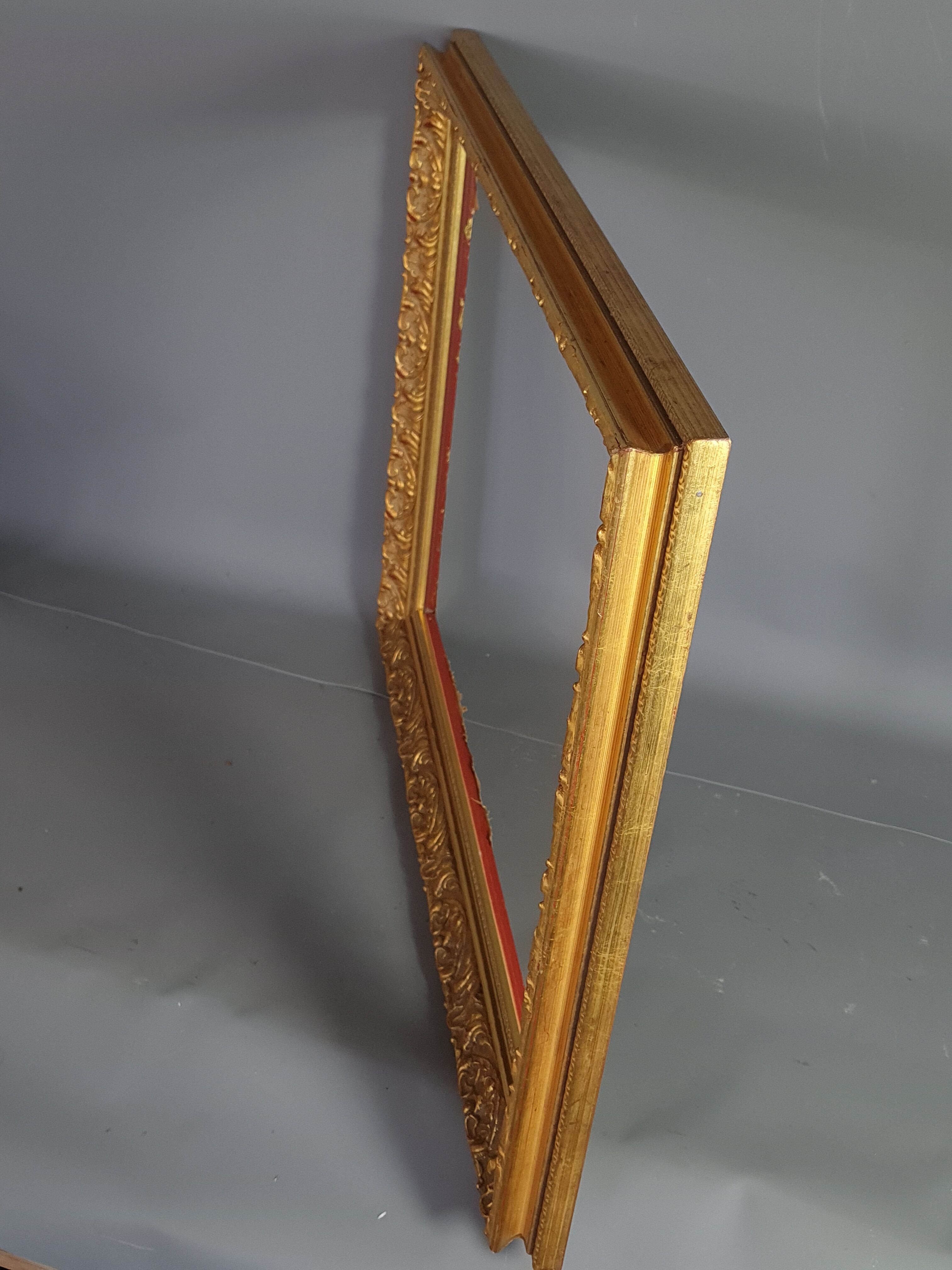 Frame style Louis XIV gilded stucco wood 57x45 cm, leaf 47,5x36 cm SB