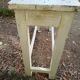 Table d'appoint, console en bois blanc patiné