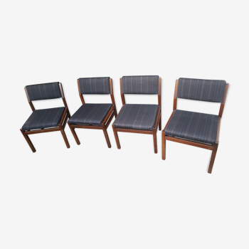 Set de 4 chaises SA07 Cees Braakman pour Pastoe vintage scandinave