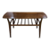 Table basse anglaise en acajou et hêtre des années 70