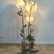 Lampadaire fleurs de lotus