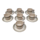 7 coffee cups and saucers Sarreguemines