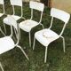 Ensemble de 6 chaises bistrot jardin en métal