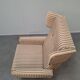Fauteuil à oreilles de style mid-century moderne