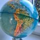 Globe terrestre lumineux années 70