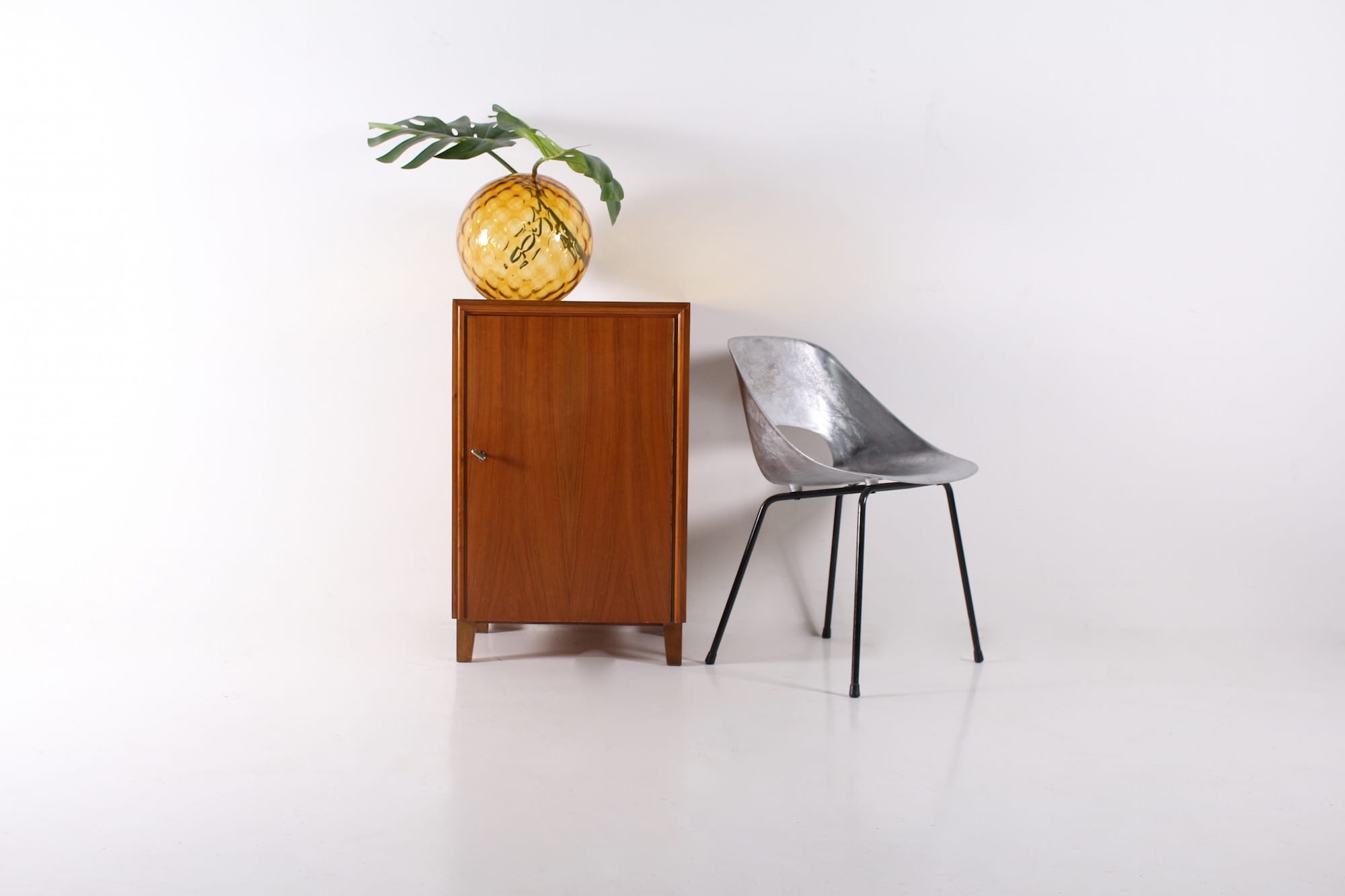 Modernist bar furniture with a shimmering background