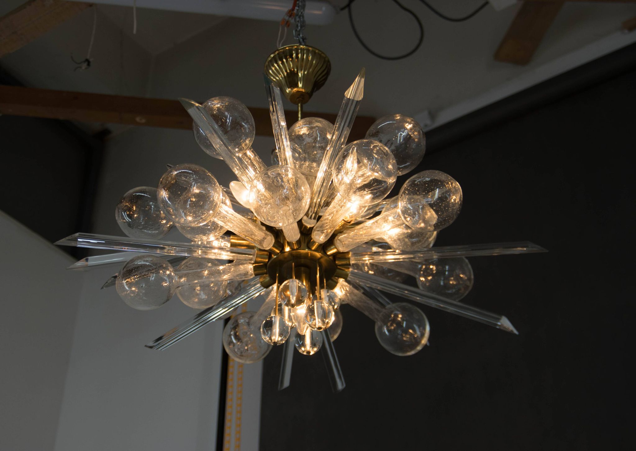 Extraordinary Art and Design Chandelier by Rene Roubicek, 1960s