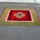 Large Vintage Scandinavian Wool Rug (156x210 cm) – 70s Style