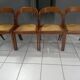 Suite of 4 chairs Baumann model Vintage Gondola 1970s
