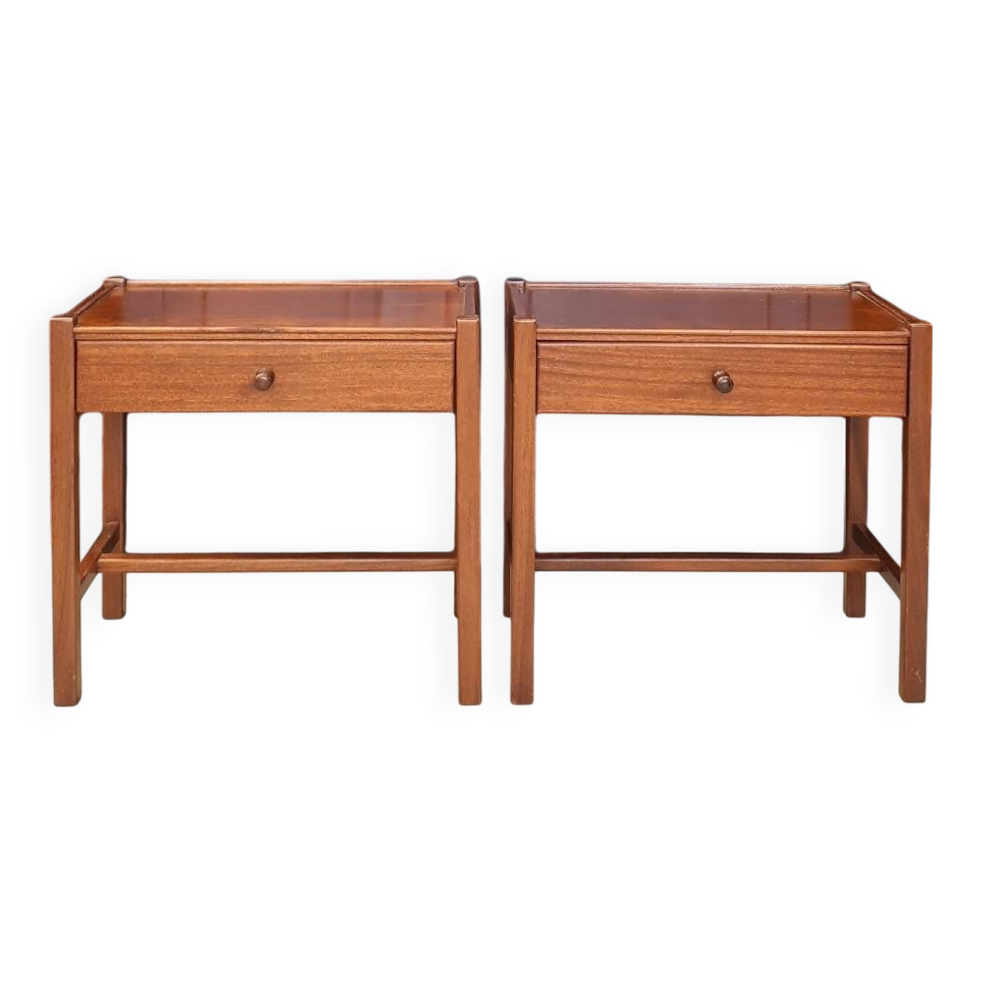 Pair of Scandinavian bedside tables
