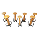 Mid century brutalist bar stools, 1960s - set of 7