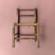 Chaise pour enfant vintage en corde et bois