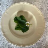 Ivory flat plates from Faïencerie de Longchamp