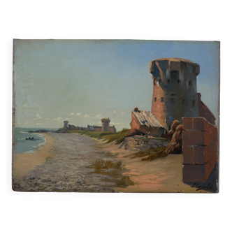 Louis Carembat, Granville coast, Jersey, August 1898.