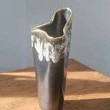 Vintage free-form organic vase - numbered ceramic 1246/23 - mid-century style
